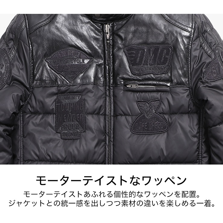 バイク レザーテキスタイルジャケット[21WJ-5] ウェア,メンズ