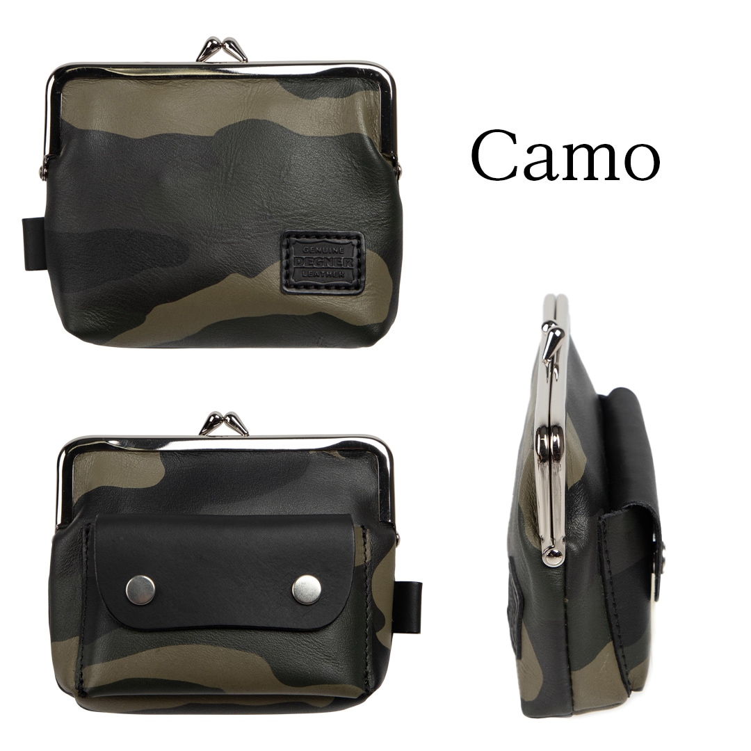 バイク がま口レザーウォレット[W-123] レザーウォレット,コインケース