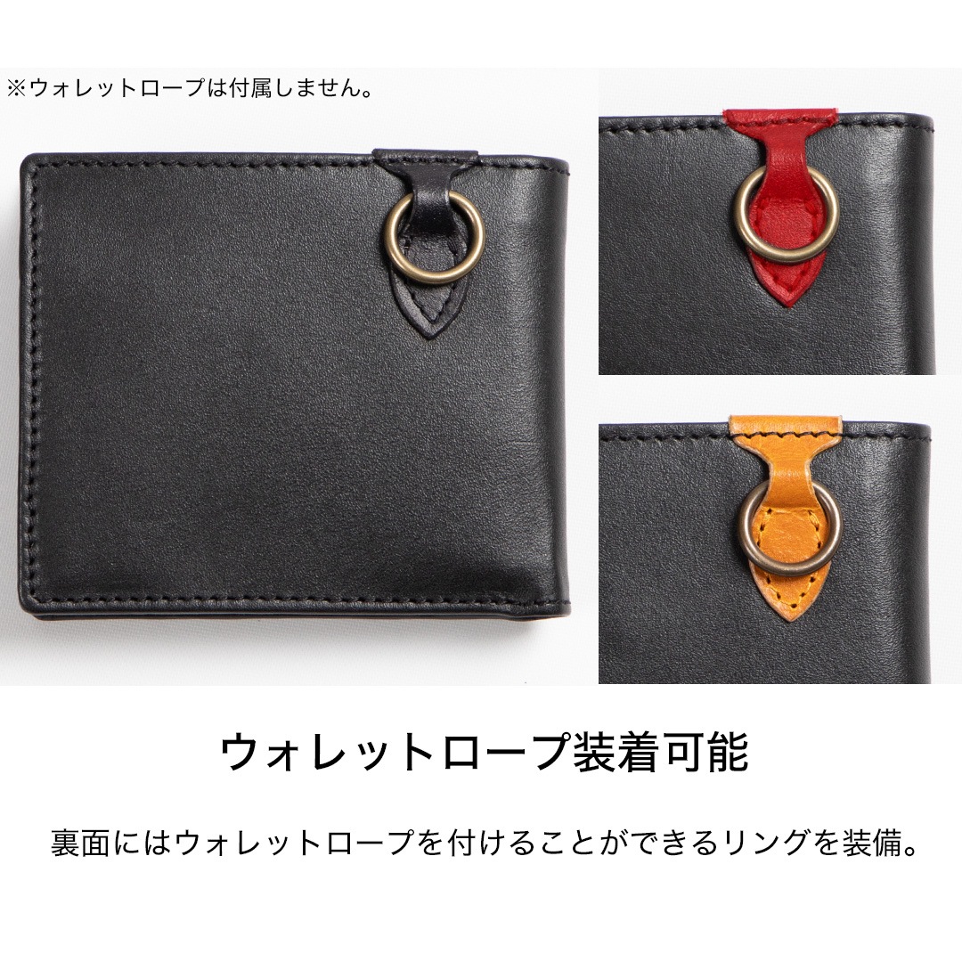 バイク 2つ折りレザーウォレット[W-119] レザーウォレット