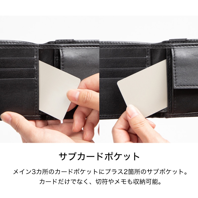 美品デグナー DEGNERレザーミドルウォレット ブラック 財布 2つ折り W-119 2つ折りレザーウォレット | DEGNER