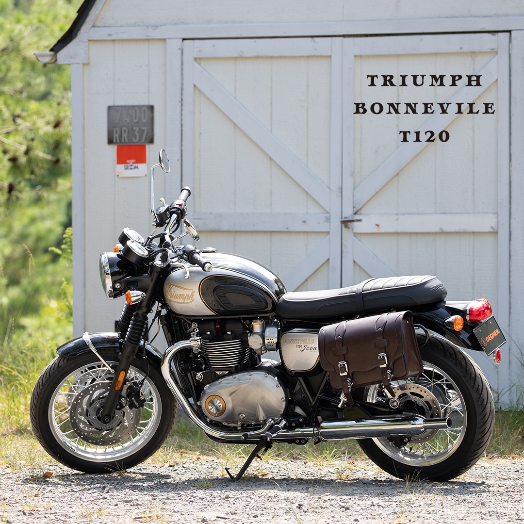 バイク シンセティックレザーサドルバッグ[DSB-1-BR] バイク取付バッグ