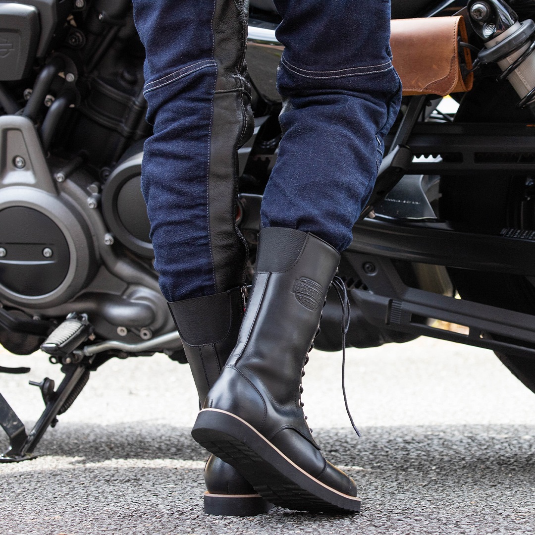 デグナー レザーブーツ バイクシューズ ブラック 24cm バイク ブーツ ブーツ デグナーオンライン 秋冬 DEGNER