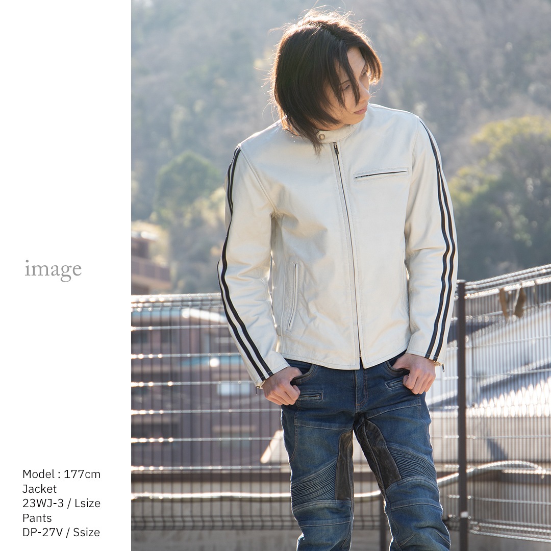 DEGNER ホワイト レザージャケット XL レーシングレザージャケット[22WJ-6] | すべてのアイテム