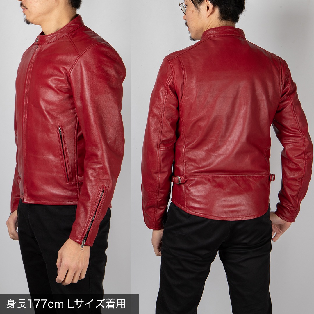 バイク 【XS/ブラウン新登場】レザージャケット[22SJ-3] ウェア,メンズ