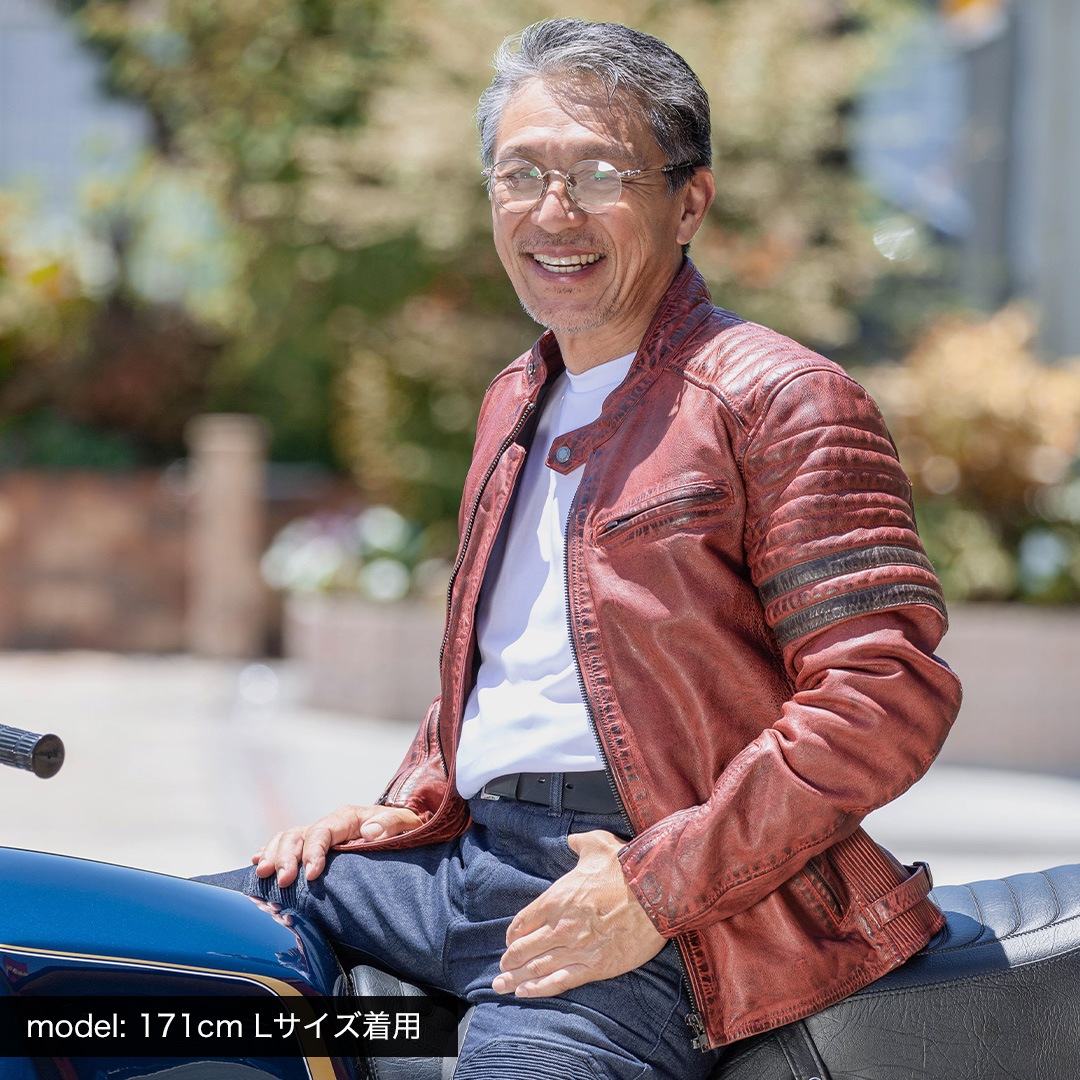 バイク レザージャケット[25WJ-7] ウェア,メンズ,ジャケット,素材別