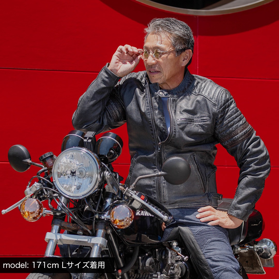 DEGNER デグナー　レザージャケット　Ｍ 中古・古着通販】DEGNER (デグナー) レザージャケット ブラック