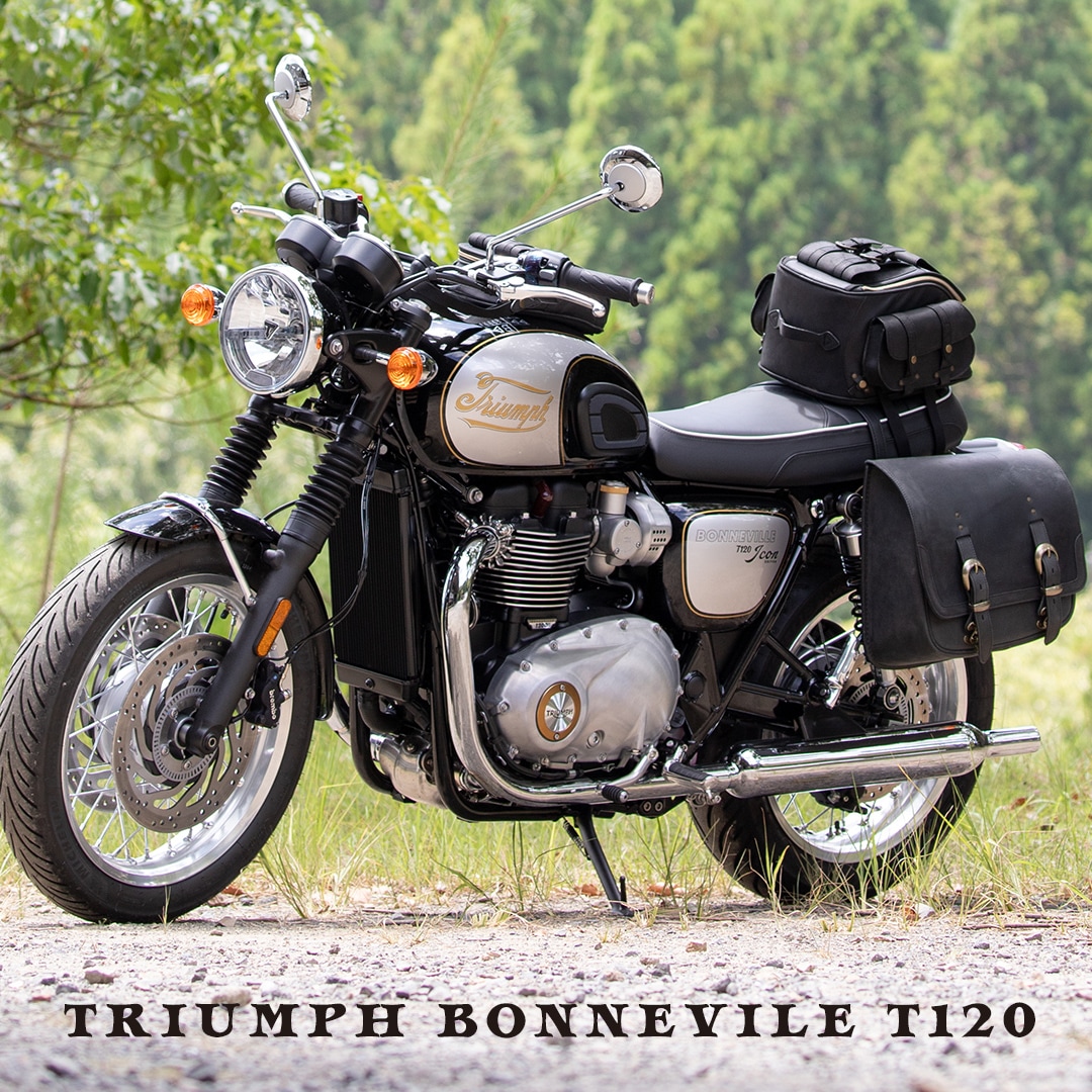 Triumph モダンクラシックス用レザーサドルバッグ 左側専用[SB