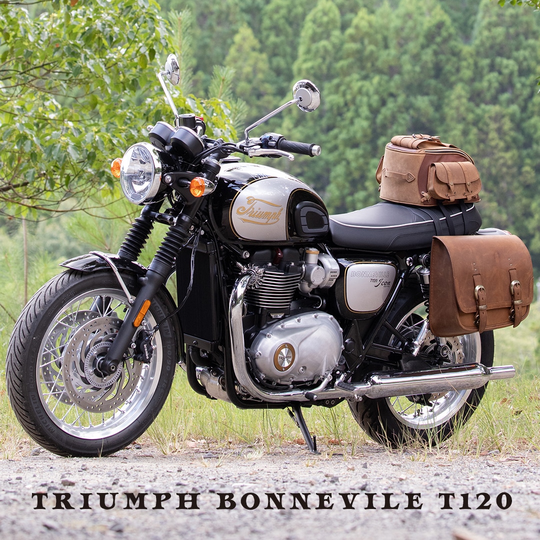 Triumph モダンクラシックス用レザーサドルバッグ 左側専用[SB