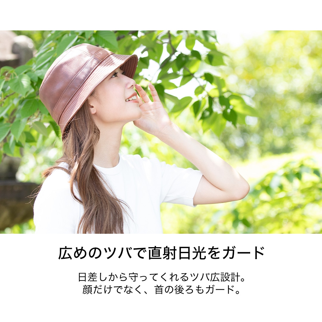 バイク レザーバケットハット[CP-27] ウェア,キャップ・ハンチング