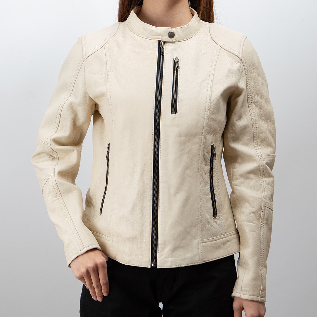 バイク 【XLサイズ】レディースレザージャケット[FR20SJ-9A] ウェア