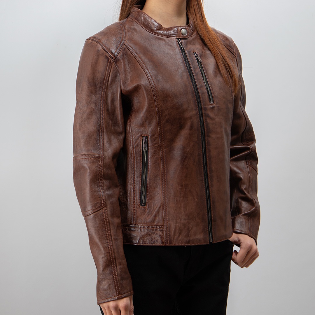 バイク 【XLサイズ】レディースレザージャケット[FR20SJ-9A] ウェア