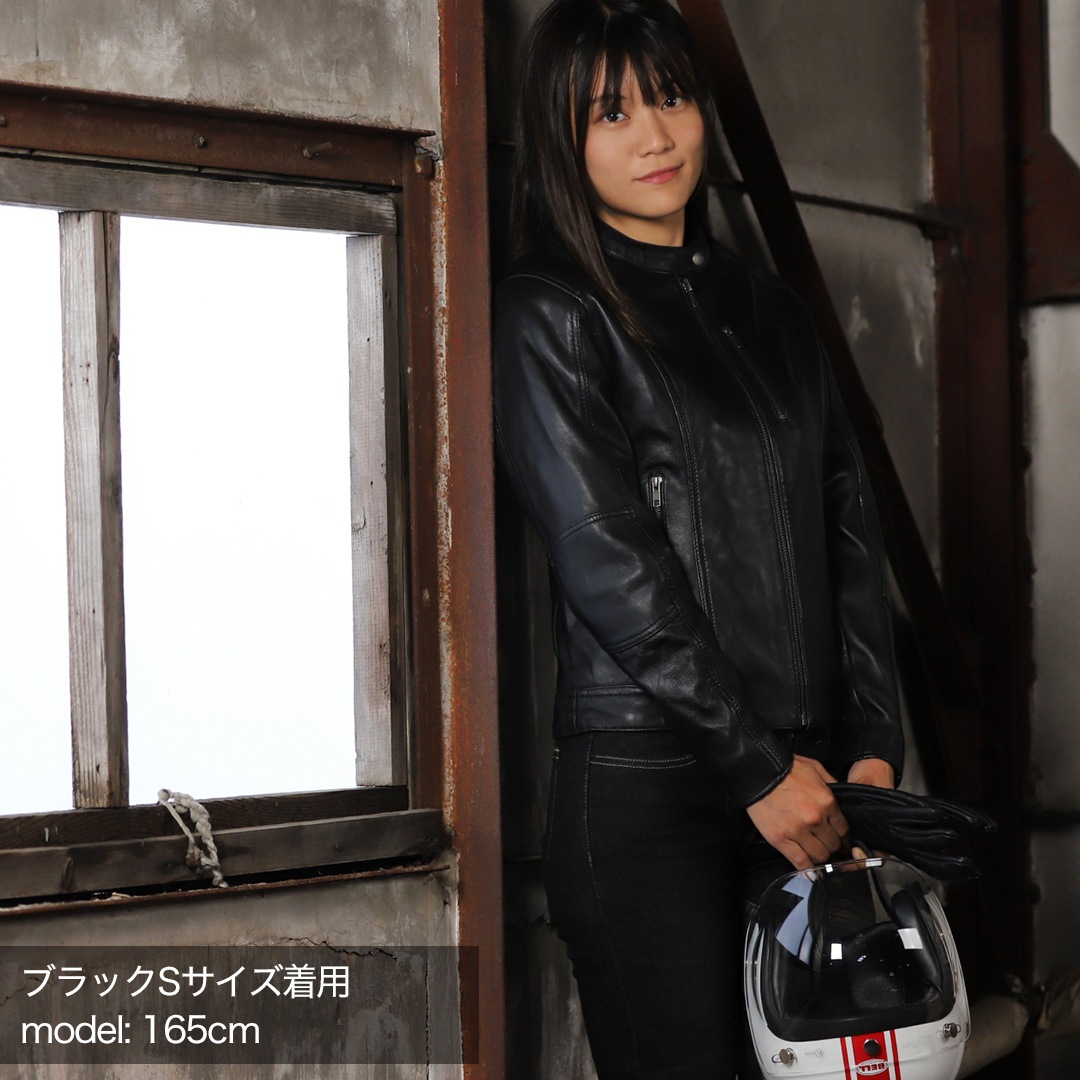 バイク 【XLサイズ】レディースレザージャケット[FR20SJ-9A] ウェア