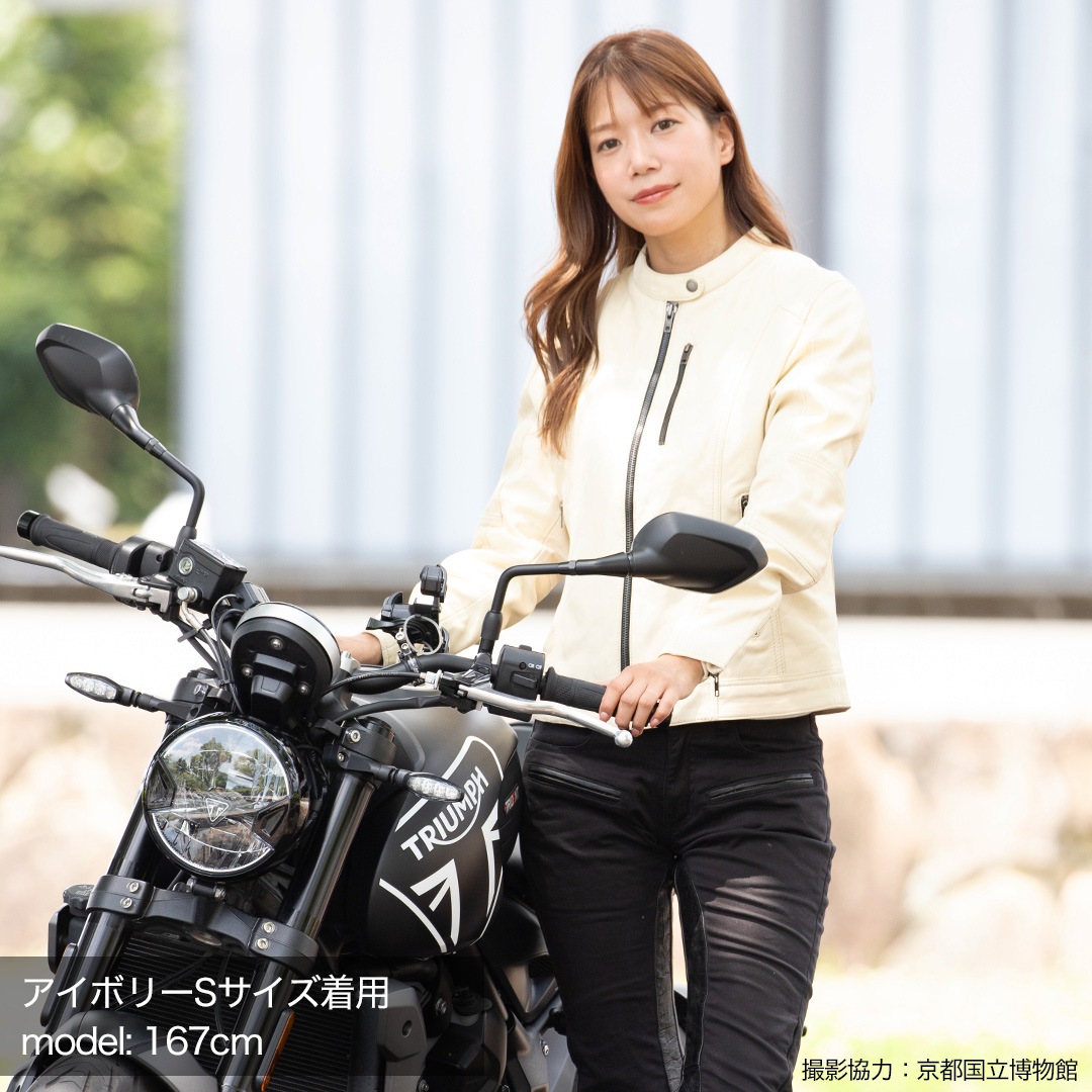 バイク 【XLサイズ】レディースレザージャケット[FR20SJ-9A] ウェア