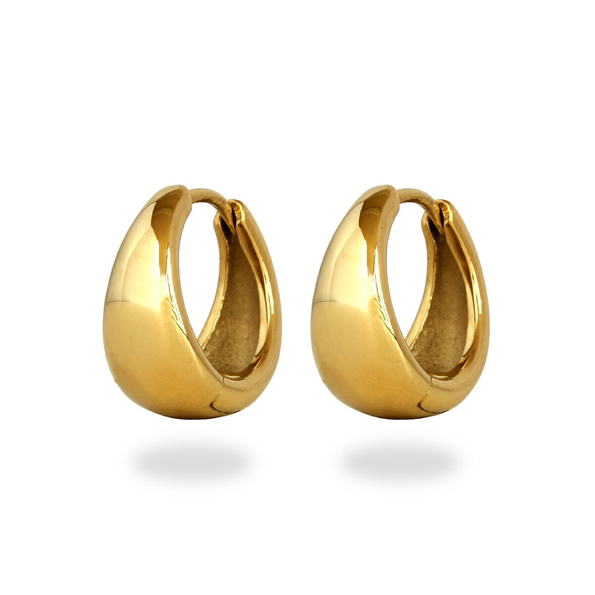 【片耳販売】月甲丸 中折れ式ピアス 7mm×15mm