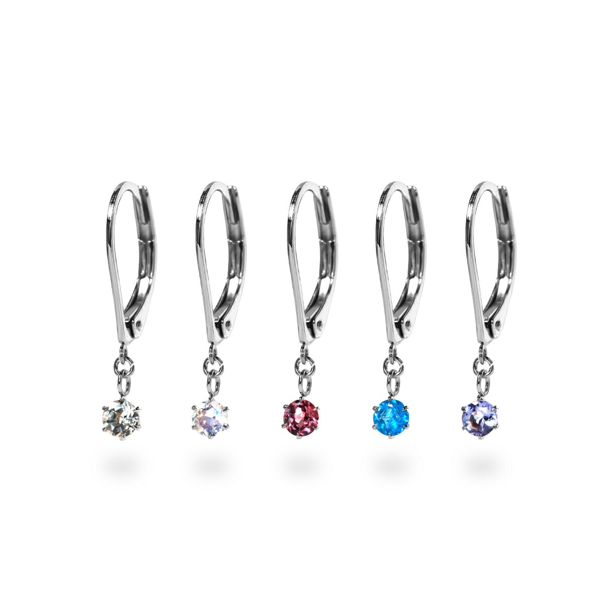 【片耳販売】天然石 ジャーマンフックピアス ［3mm］