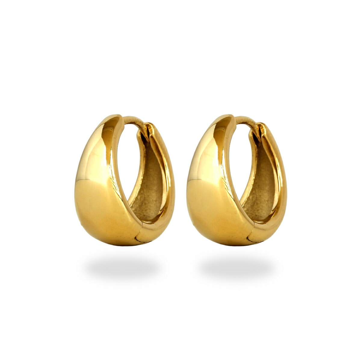 月甲丸 中折れ式ピアス 7mm×12mm