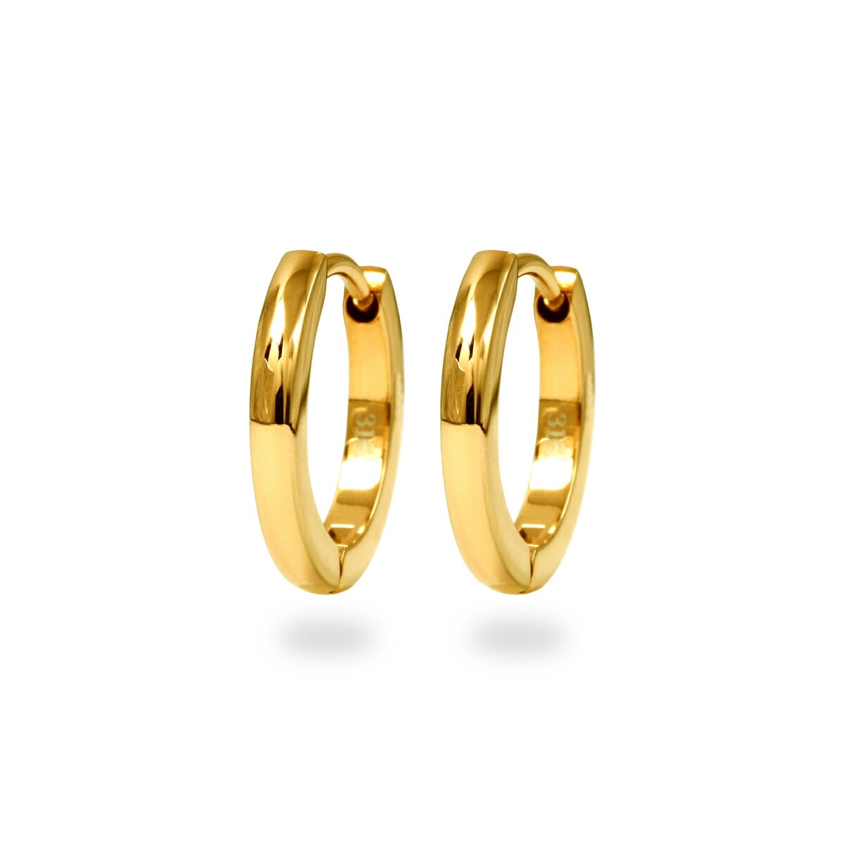 【片耳販売】甲丸フープ 中折れ式ピアス 2mm×15mm