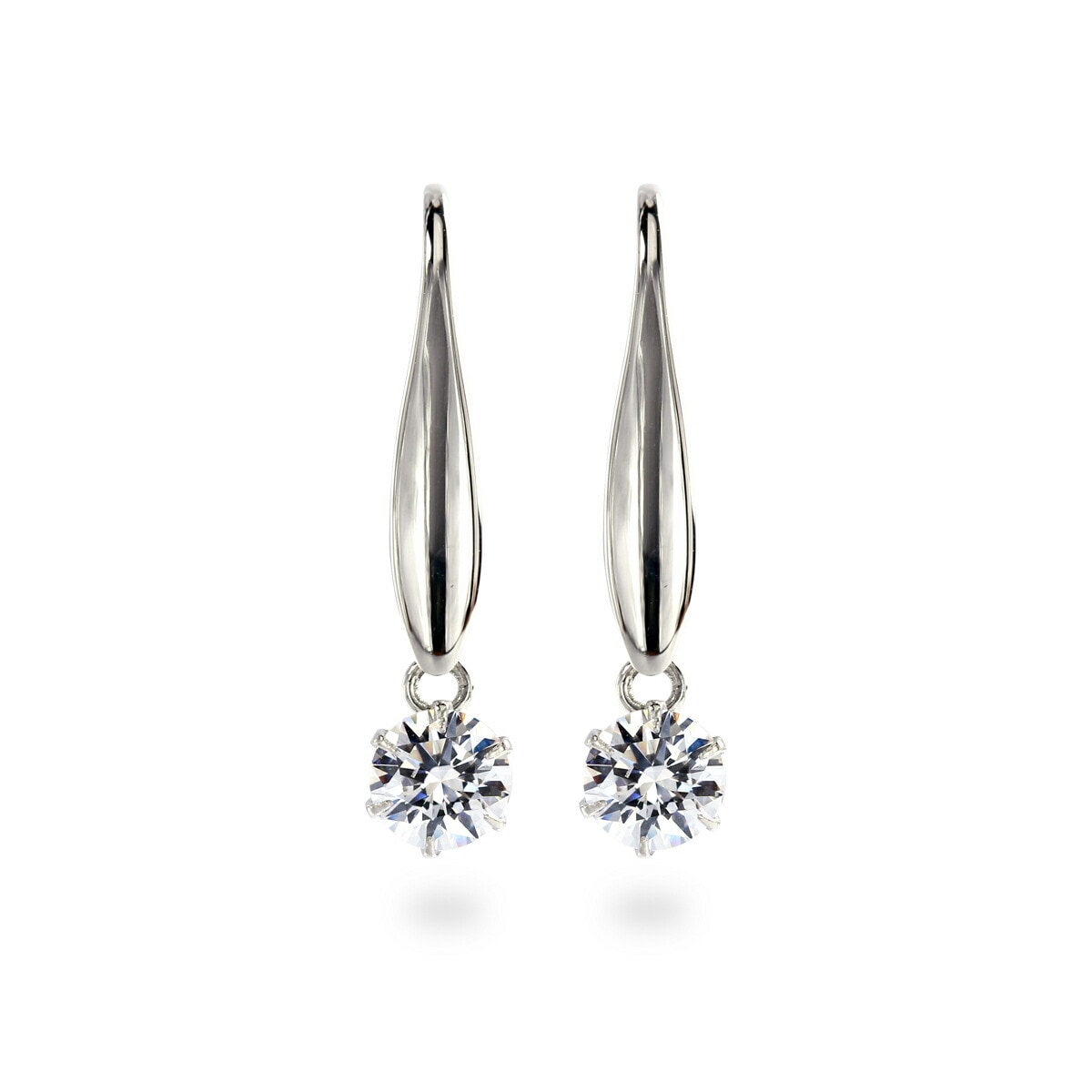 【片耳販売】キュービック ウィングフック ピアス ［4mm～6mm］