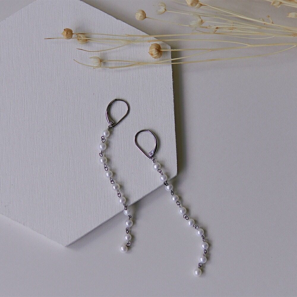 ピアス   GMフック 3MM 淡水P 10連