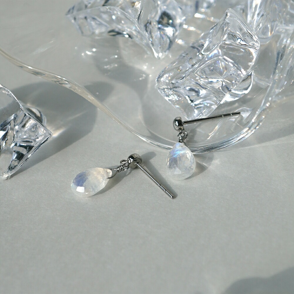 ピアス   3MM半丸 6X8MM P/S ブリオ Bムーン