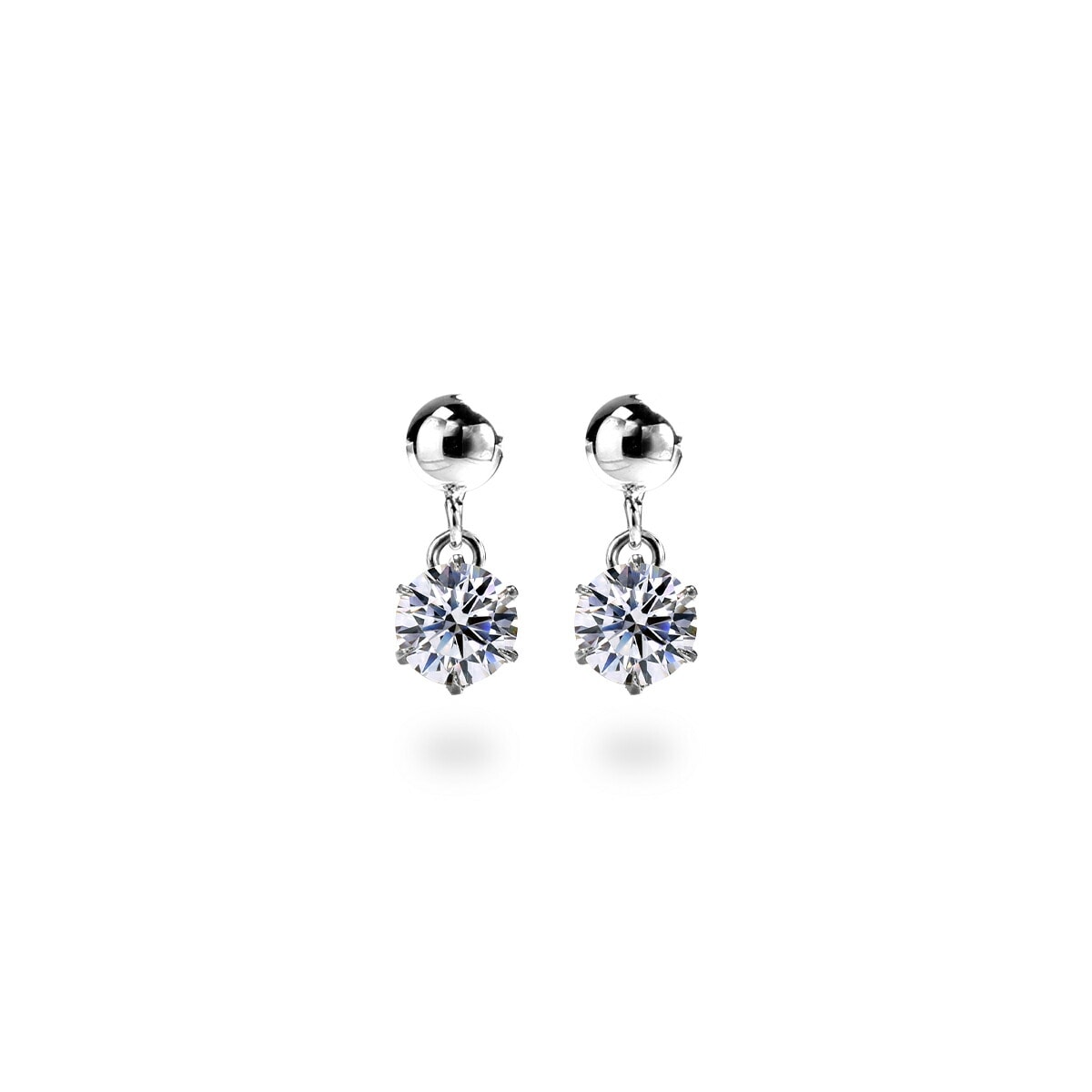 【片耳販売】キュービック 半丸 スタッドピアス ［3mm～6mm］