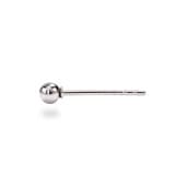 丸玉 スタッドピアス 3mm 【ホワイトゴールド色】
