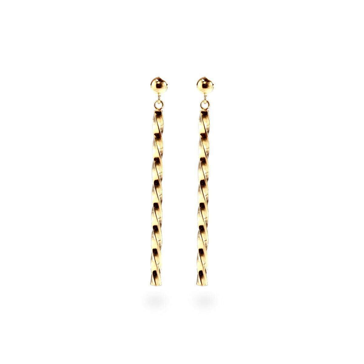 【片耳販売】ツイストライン スタッドピアス