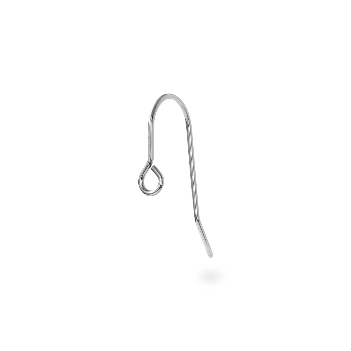 【片耳販売】ワイヤーフックピアス (丸環横) パーツ