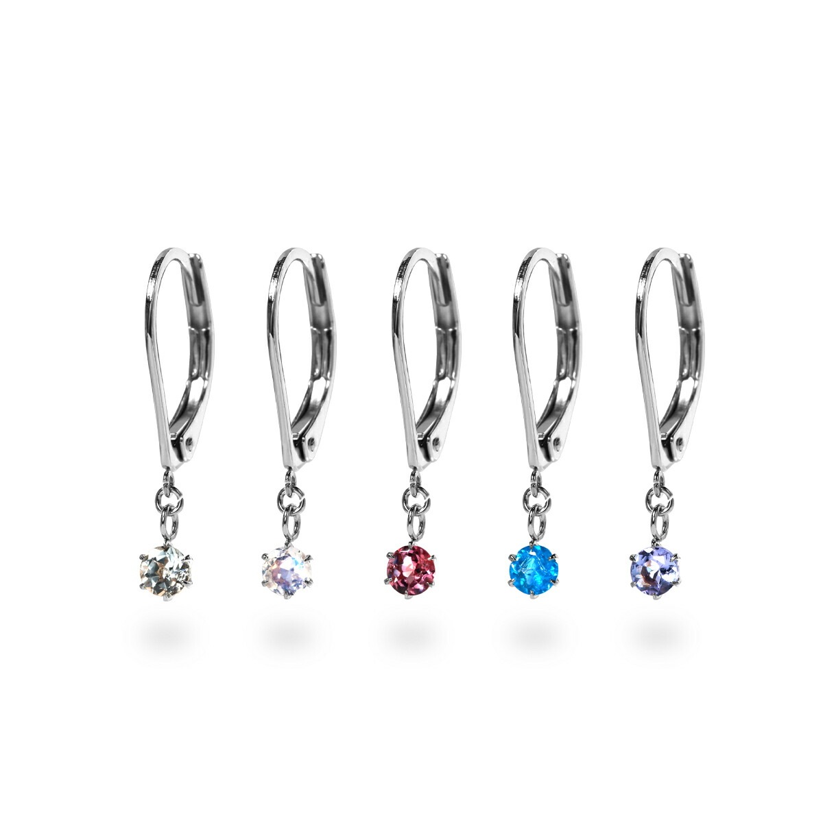 【片耳販売】天然石 ジャーマンフックピアス ［3mm］