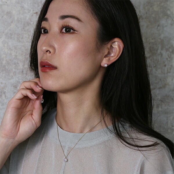 【片耳販売】あこや真珠 スタッドピアス ［7mm］