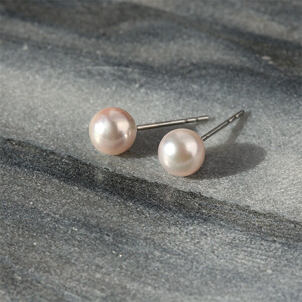 【片耳販売】あこや真珠 スタッドピアス ［7mm］