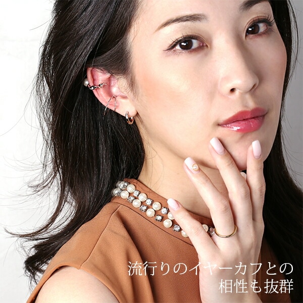 甲丸フープ 中折れ式ピアス 2mm×13mm