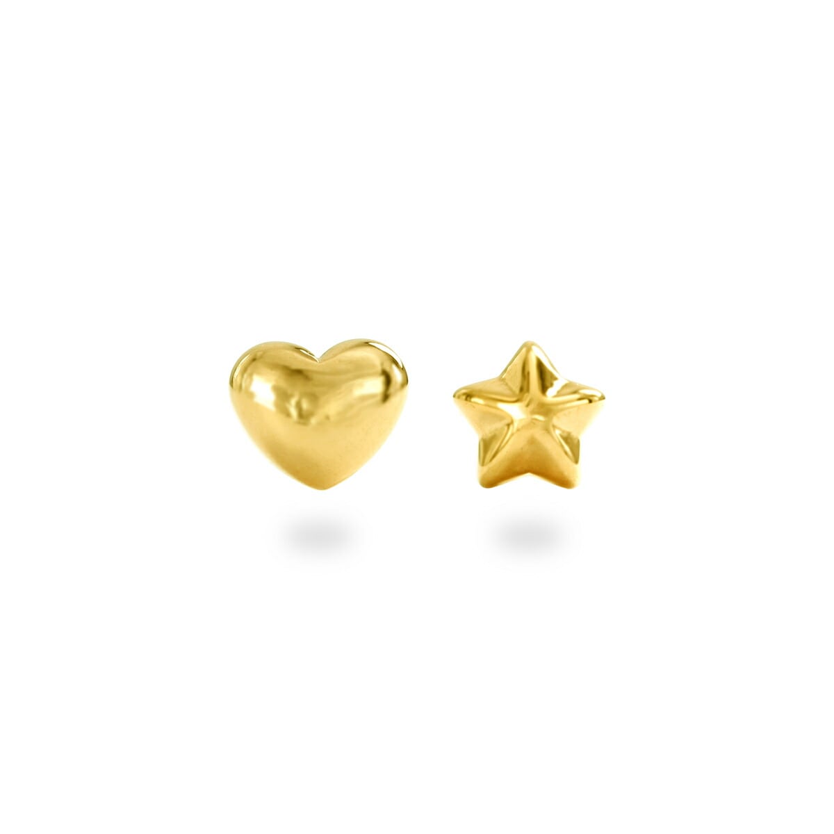 【片耳販売】ハート/スター モチーフ スタッドピアス
