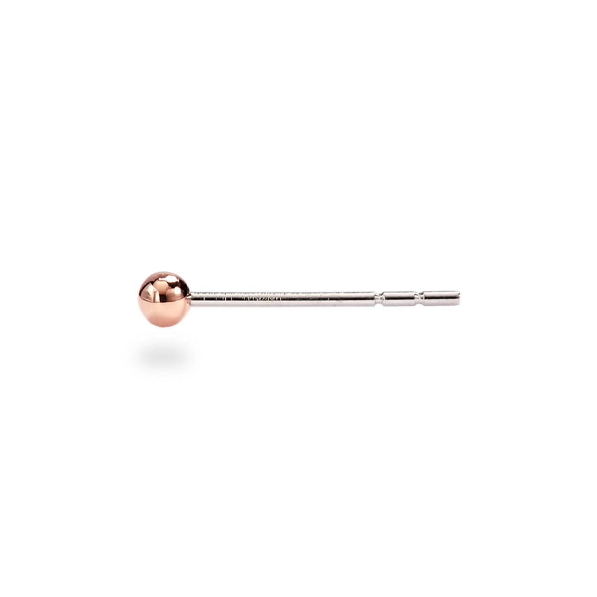 丸玉 スタッドピアス 2.5mm 【ピンクゴールド色】