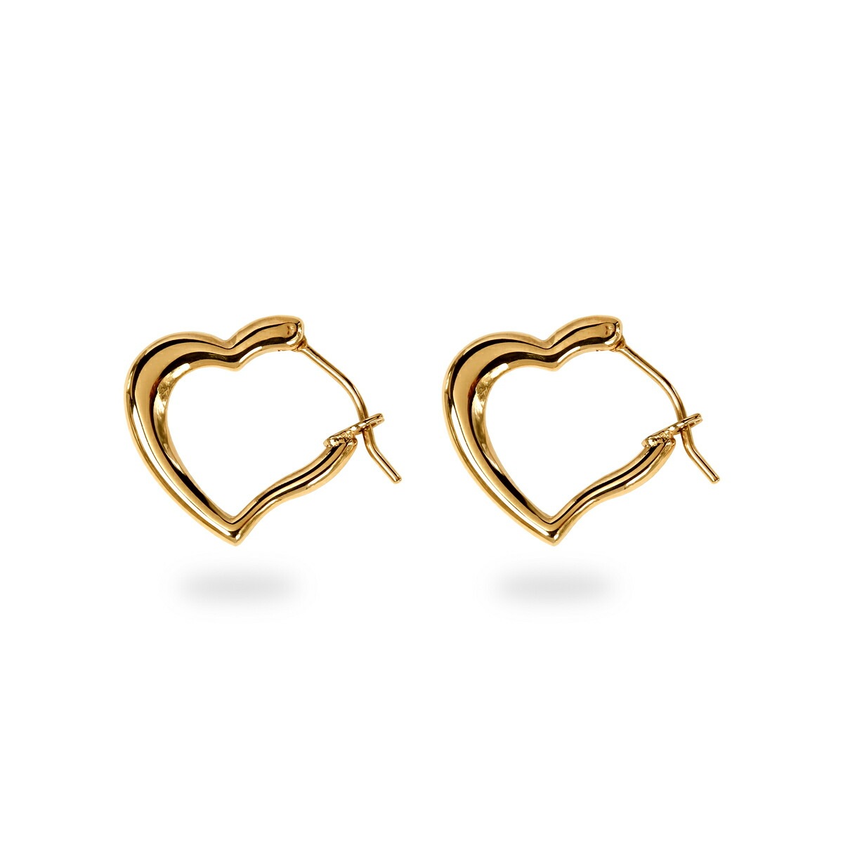 【片耳販売】《Small》オープンハート クロッシングピアス