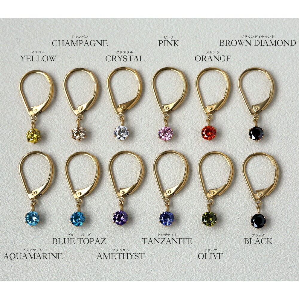 DALLOZ社製 キュービック ジャーマンフックピアス ［3mm～6mm］