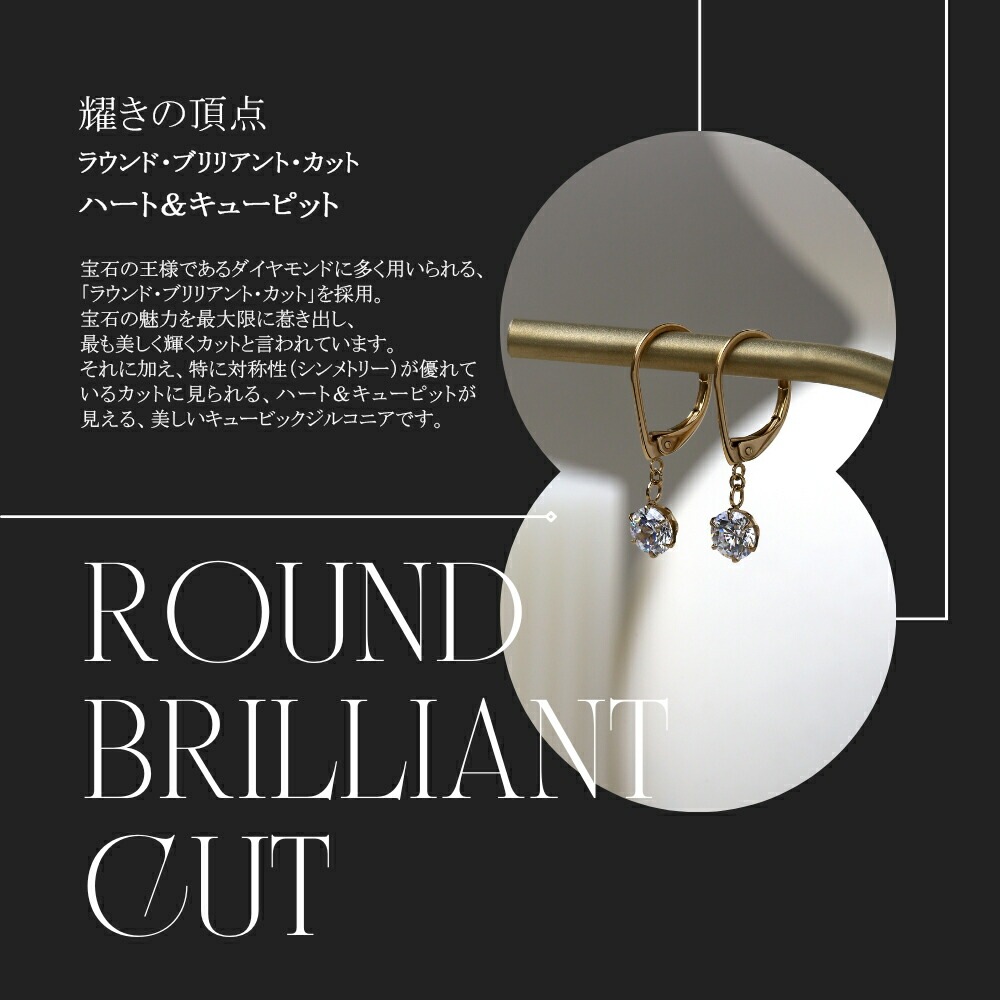 DALLOZ社製 キュービック ジャーマンフックピアス ［3mm～6mm］