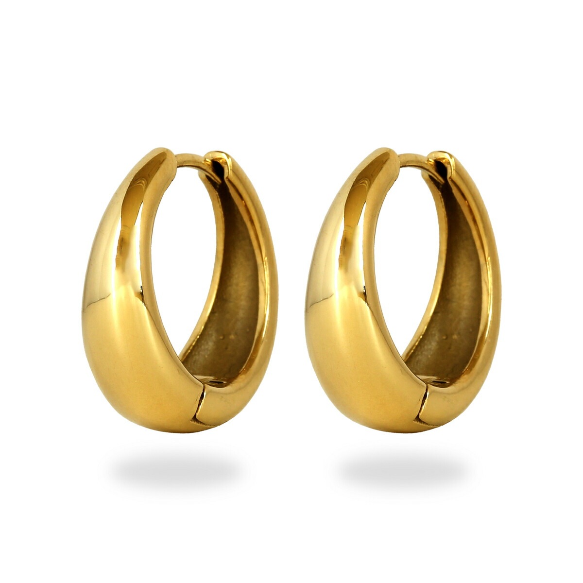 月甲丸 中折れ式ピアス 7mm×20mm