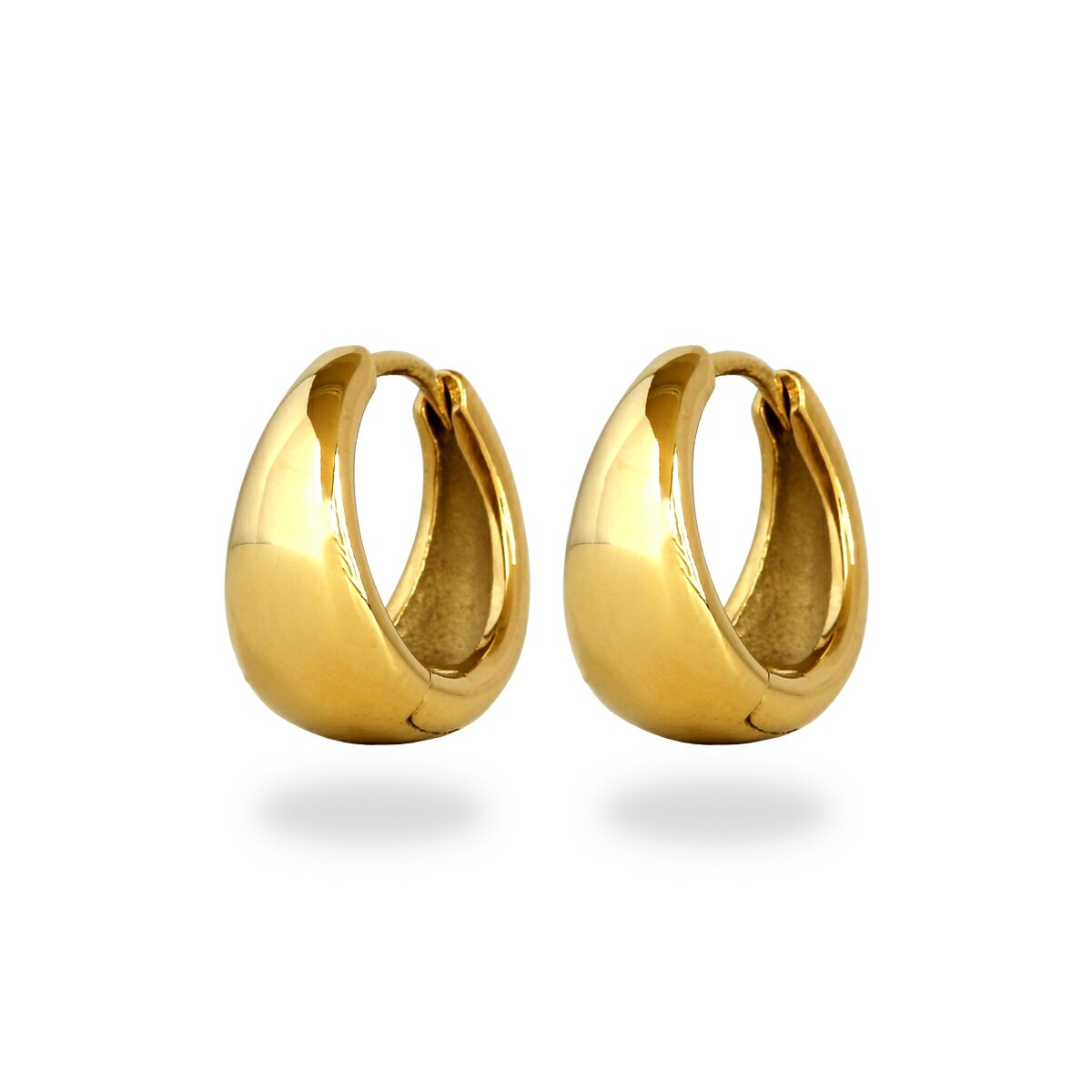 月甲丸 中折れ式ピアス 7mm×12mm