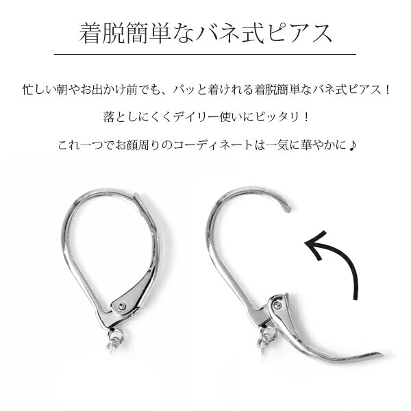 ピアス 金属アレルギー対応 セカンドピアス ファーストピアス レディース 誕生日 プレゼント ステンレス316 フック ジャーマンフック ピアス カラーガラス【片耳用】