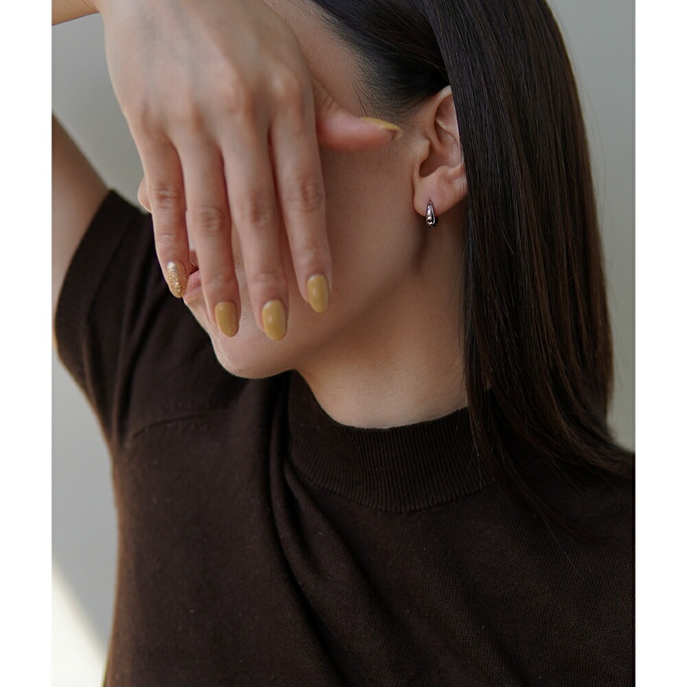 月甲丸 中折れ式ピアス 5mm×12mm