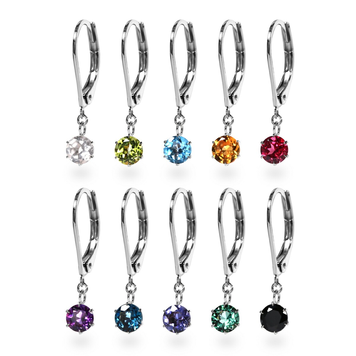 天然石 ジャーマンフックピアス ［4mm］