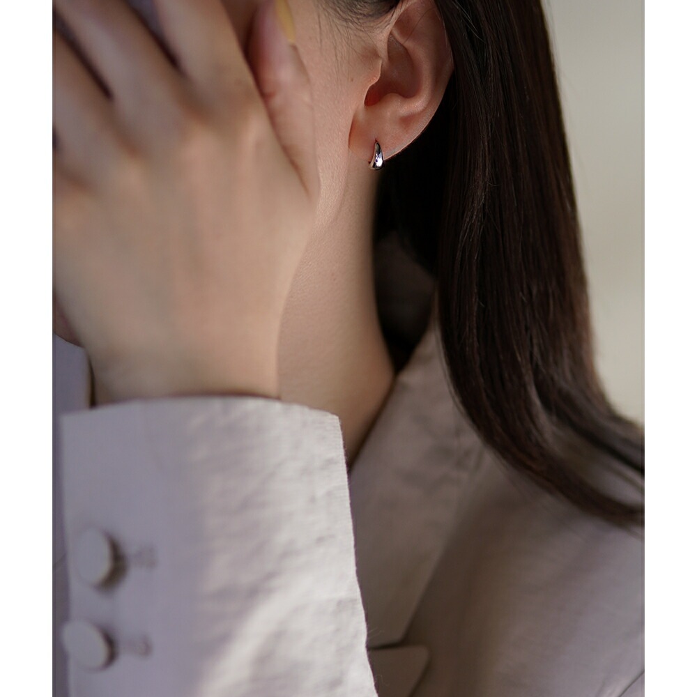 月甲丸 中折れ式ピアス 5mm×10mm