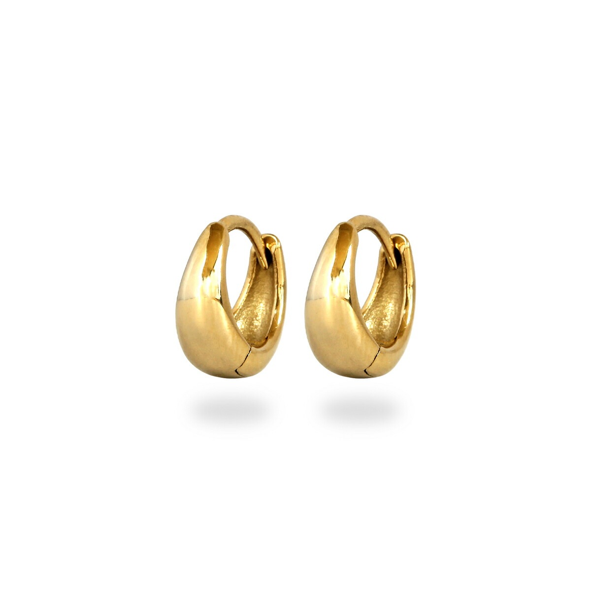 月甲丸 中折れ式ピアス 5mm×10mm