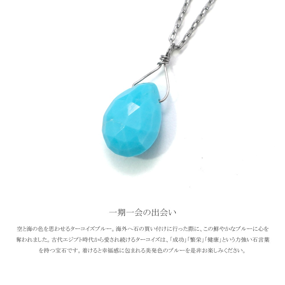ペンダントトップ 金属アレルギー対応 ペントップ レディース 誕生日 プレゼント ステンレス316 トップ 天然石 誕生石(12月) トルコ石