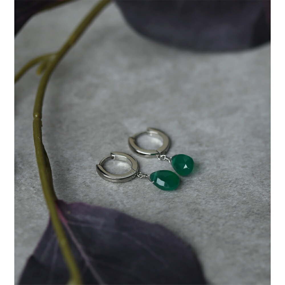 ピアス   2X13 中折 6X8MM P/S ブリオ Gオニキス