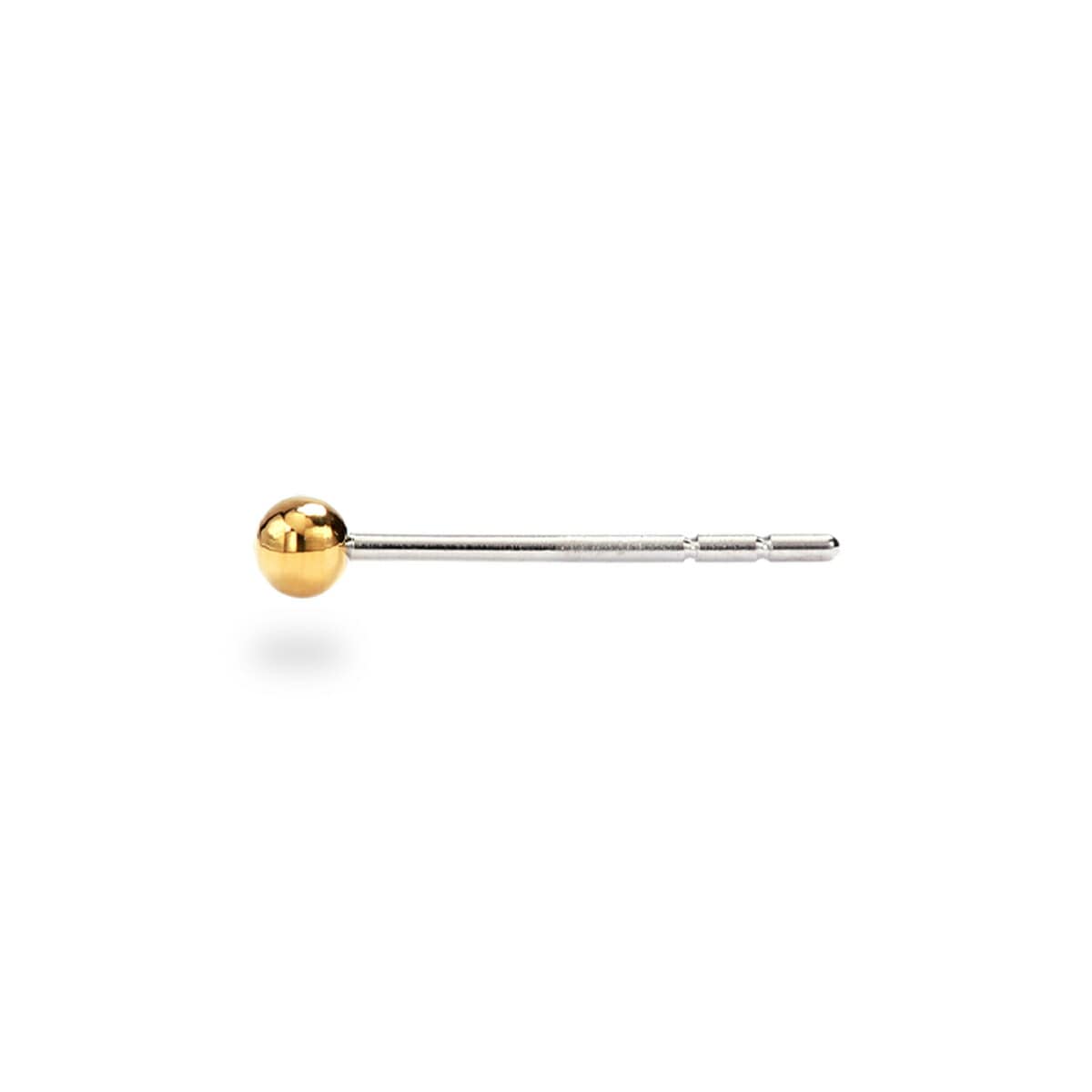 【片耳販売】丸玉 スタッドピアス 2.5mm 【イエローゴールド色】