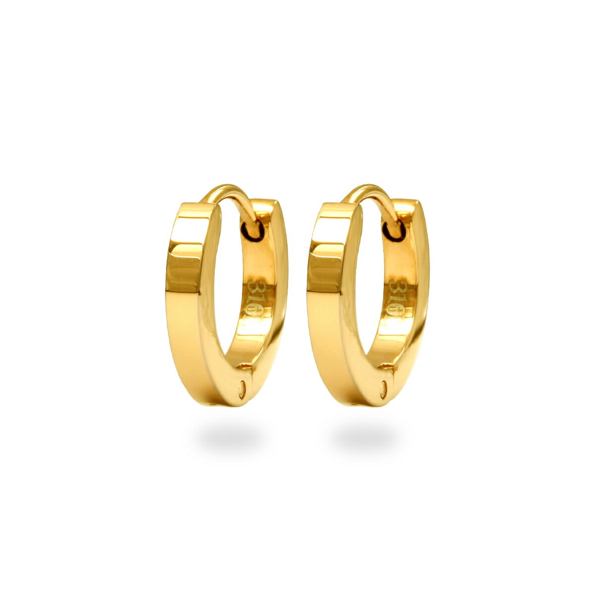 平打ちフープ 中折れ式ピアス 2mm×12mm