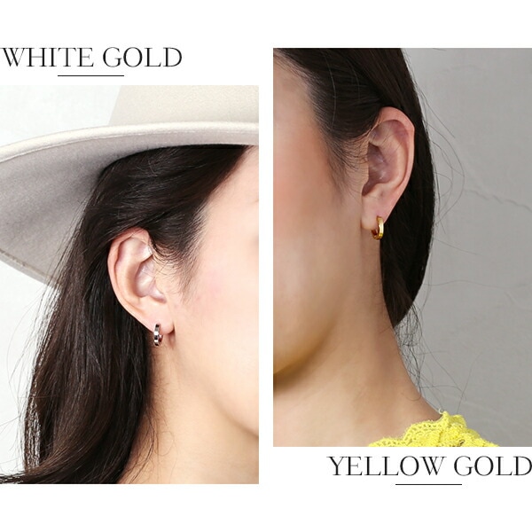 平打ちフープ 中折れ式ピアス 2mm×12mm