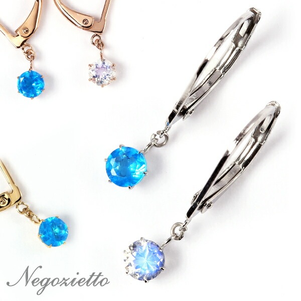 天然石 ジャーマンフックピアス ［4mm］